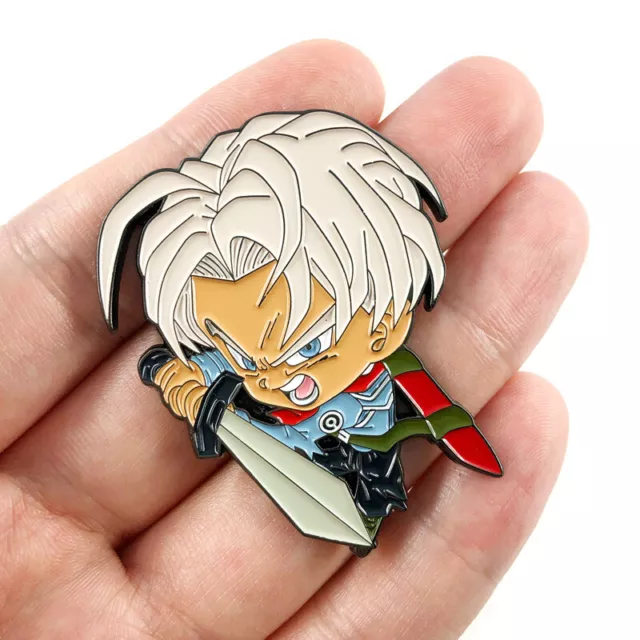 Anime Dragon Ball Z Trunks Torankusu Cartoon Metal Enamel Badge Brooch Pin