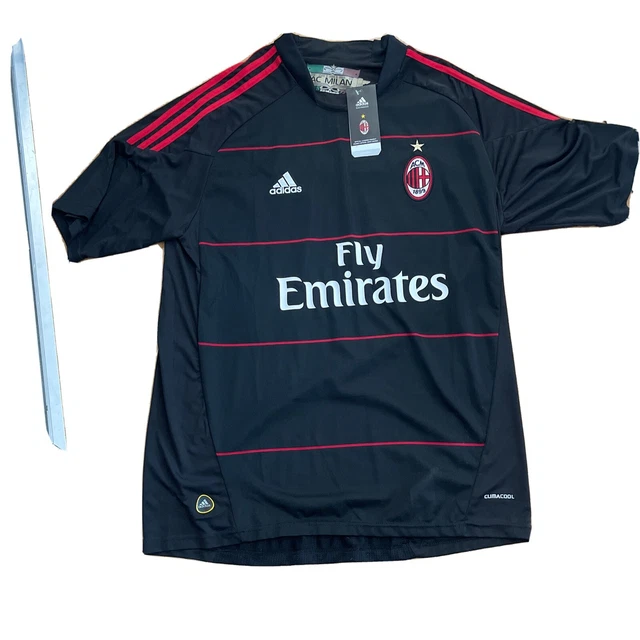 Maillot Milan AC Domicile 2009/2010 – RONALDINHO 80 – Taille L – Neuf Avec étiquettes