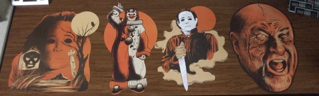 Trick Or Treat Studios Halloween 4 Michael Myers Wall Decor Set Of 4 Used TS