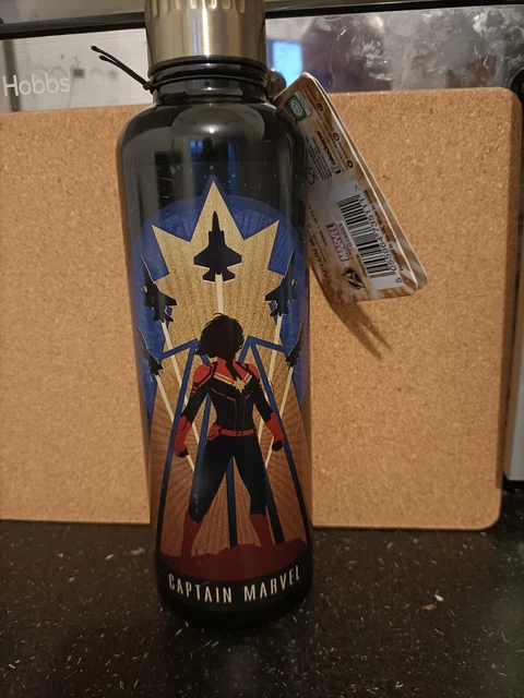 Captain Marvel Bottiglia d'acqua nuova con etichetta