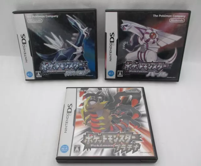 Pokemon Diamant Pearl Platinum Nintendo DS 3Games Japan Import Pocket Monster