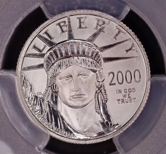 2000 $25 1/4 oz American Platinum Eagle .9995 Fine Coin PCGS MS67 OR MS68 Slab