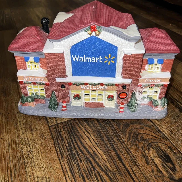 NEW 2023 HOLIDAY Time WALMART STORE CHRISTMAS VILLAGE HOUSE Lights Up ️
