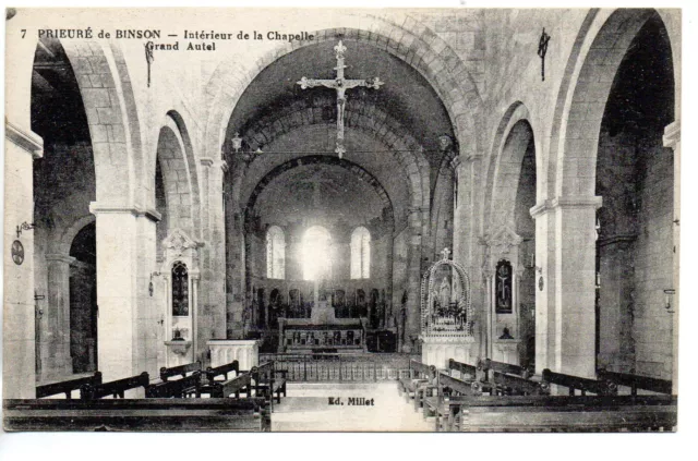 PORT A BINSON - Marne - CPA 51 - le Prieuré de Binson - la Chapelle
