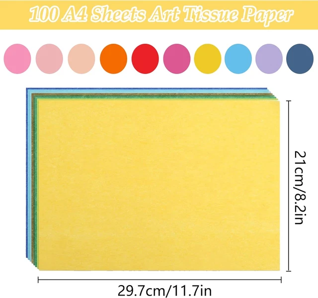 200 Fogli Di Carta Colorata A4 70g/m² – 20 Colori, Per Bambini, Origami E Fai Da Te