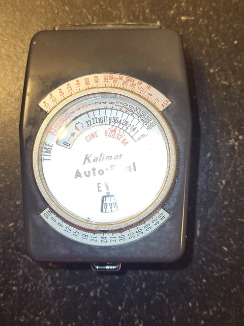 VERY CLEAN Kalimar Auto-Dial EVS Exposure Meter in Leather Case Photography