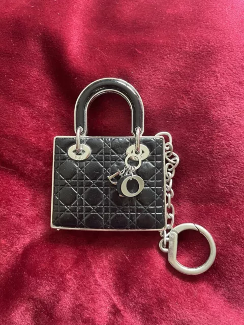 RARE Lady DIOR , Sac maquillage Vintage Bag Charm Keychain