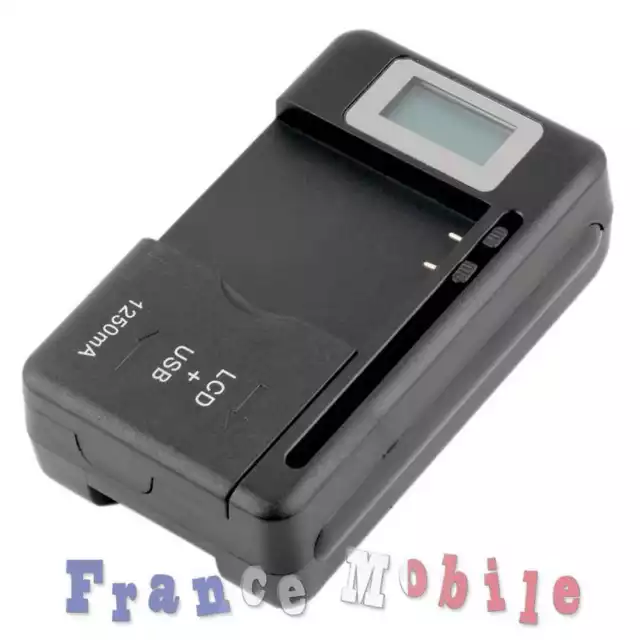 Chargeur de Batterie pour Smarphone Universel USB Appareils Électroniques Noir
