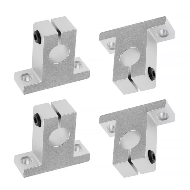 4x 20mm Shaft Support SK20 Flange Mount Linear Motion Slide Rail Guide Bearing