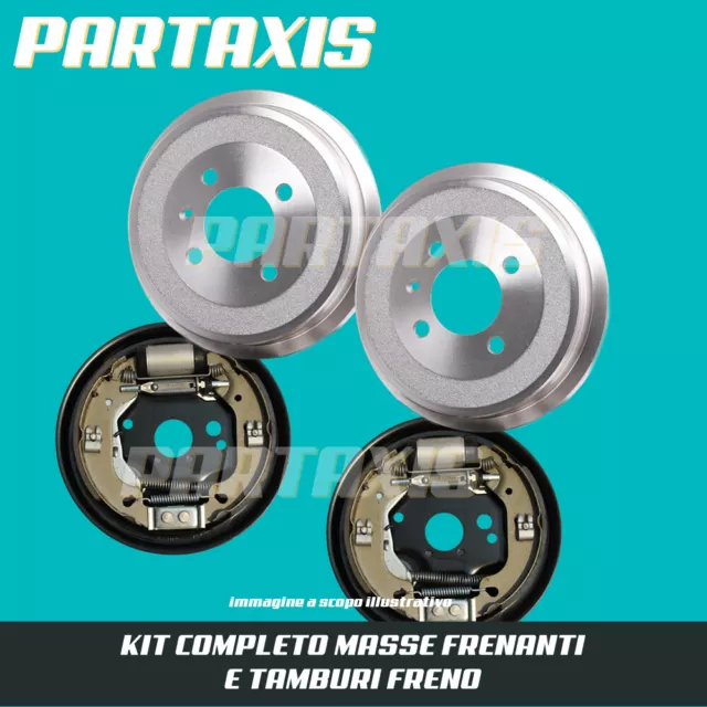 Kit Completo Masse Frenanti + Coppia Tamburi Fiat Punto 176 Tipo Tempra,Lancia Y