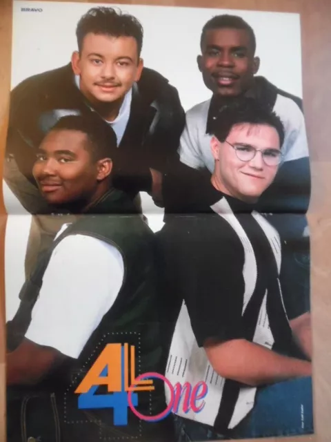 ALL 4 ONE + HOWARD Take That --- Bravo-Mittel-Poster Clipping B 513