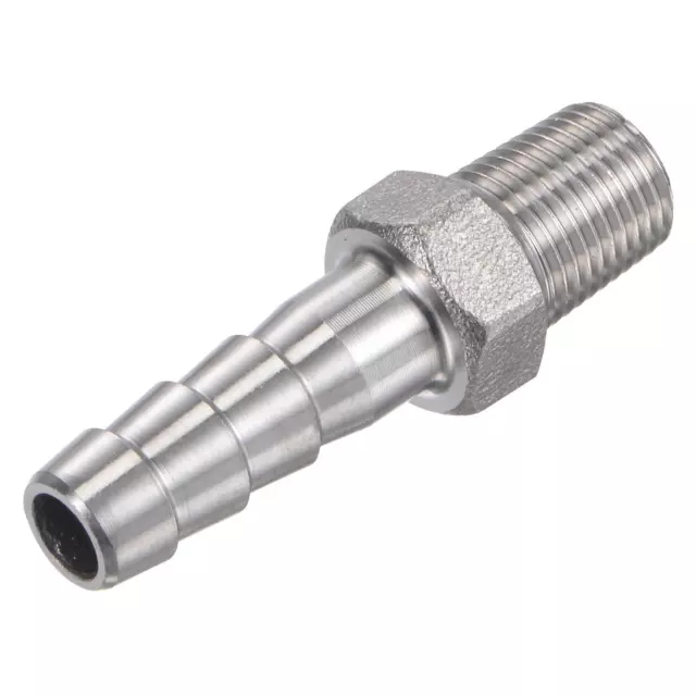 Tuyau Barbillon Raccord 8mm OD x 1/8PT Mâle Filetage Connecteur pour Carburant