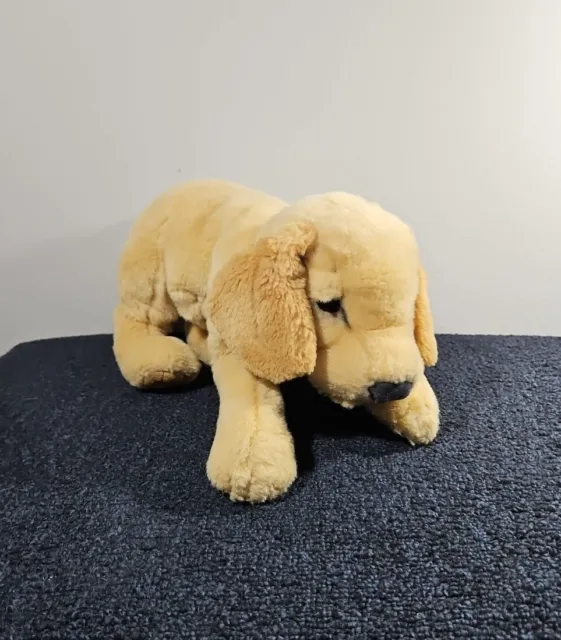 Folkmanis Yellow Labrador Puppy Dog Golden Puppet 18" Plush Stuffed Animal