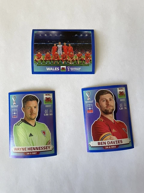 Parallel Panini Sticker PANINI FIFA WORLD Cup Qatar 2022 BLUE Border Parallel Stickers 3 WAL £7 ...