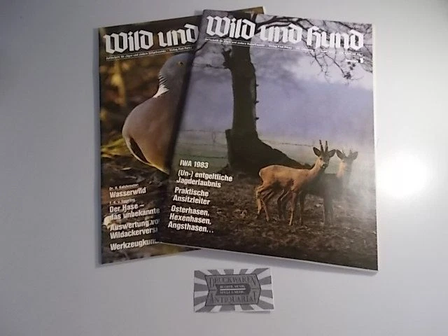 Wild und Hund - 86. Jahrgang 1983 Nr. 1 & 2 [2 Hefte].