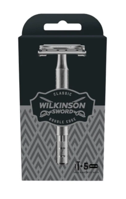 Wilkinson Sicherheitsrasierer & Doppelkante - klassische Rasur Vintage Schmetterling offen