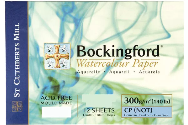 Bockingford 300gsm Glued Pads - Various Sizes - Watercolour Paper, Acid Free
