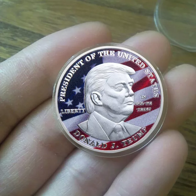 1PCS 2024 President Donald Trump Inaugural Commemorative Novelty Coin Silver 3