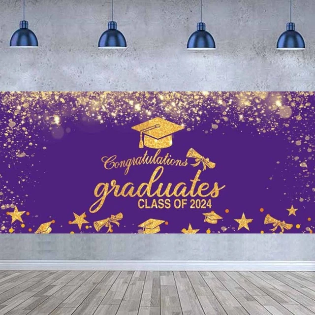 2024 GRADUATION 2024 Graduation Banner Graduation Theme Party Supplies
