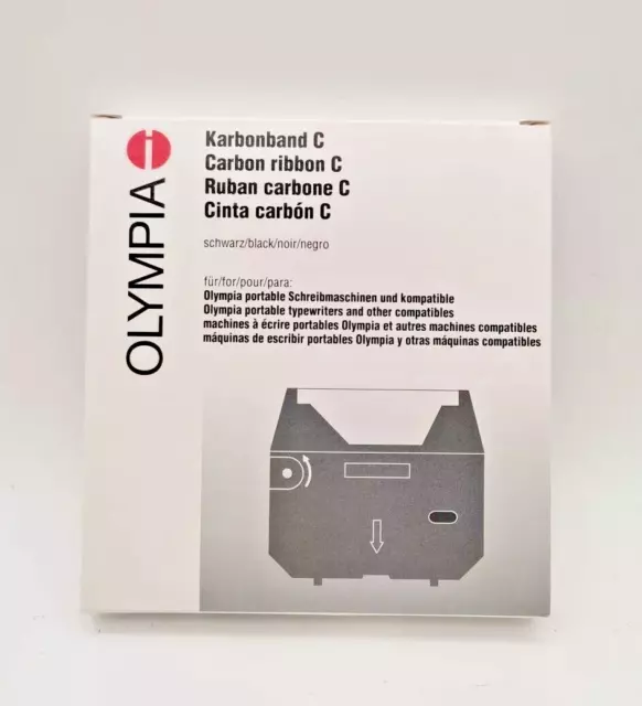 Olympia Karbonband C Farbband schwarz, Breite 7 mm, für Schreibmaschinen