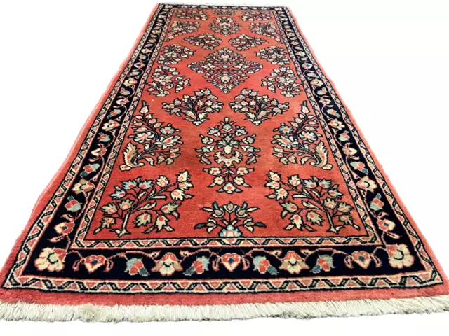 Wunderschöner Handgeknüpfter Perserteppich Sarouck Sarough carpet rug 150x65cm