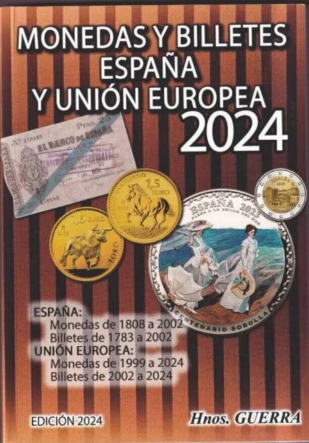 M008 Catalogo Guerra Monedas Y Billetes De España Y Ue 2024. Nuevo