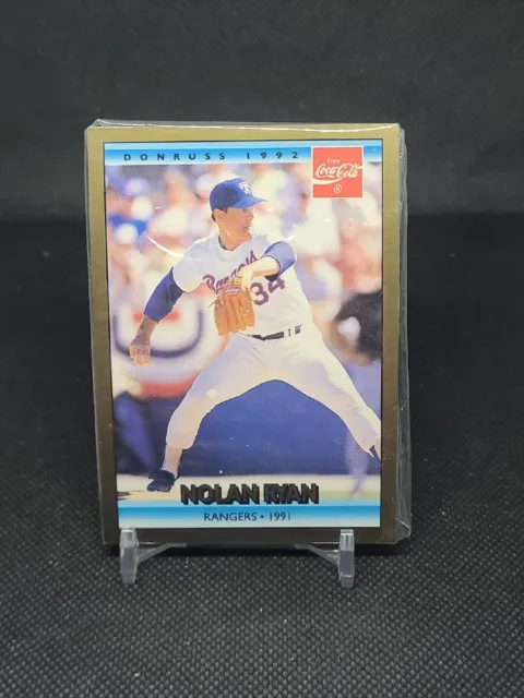 1992 Donruss Coke Ryan #25 Nolan Ryan/1991 TR Texas Rangers Sealed (1)