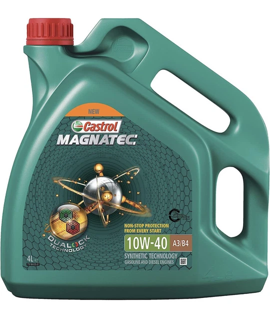 CASTROL MAGNATEC 10W40 E 4 Litre Car Engine Oil Start Stop Dualock