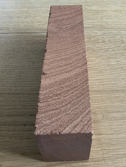 Blocco di legno duro mogano - 22,5 x 7,3 x 5 cm - legno fai da te artigianato 596h