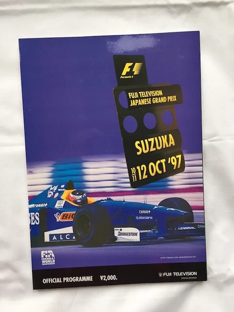 Programma Gran Premio SUZUKA GIAPPONESE F1. 1997 NUOVE CONDIZIONI
