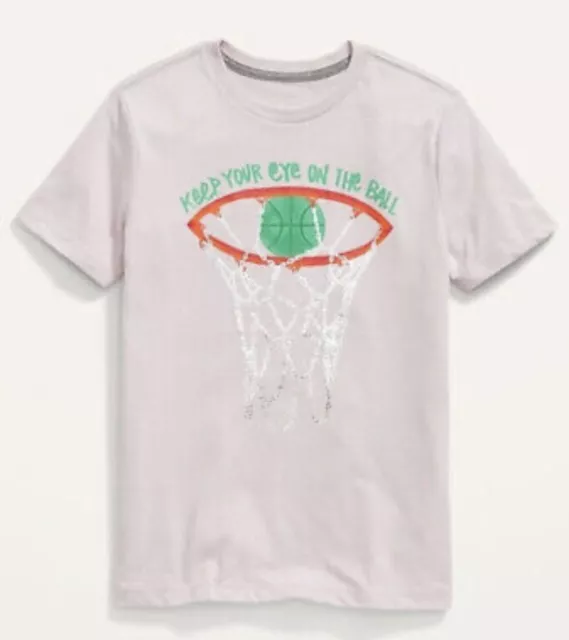 Old Navy Kids Size Small (6-7) Eye on the Ball ~ Short Sleeve Tee T-Shirt .. NWT