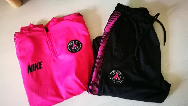 SURVÊTEMENT PANTALON VESTE PSG nike rose et noir taille L EUR 20,00 -  PicClick FR