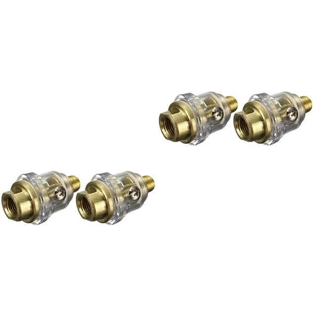 4 pz pratico mini lubrificatore 1/4 pollici olio lubrificatore automatico per utensili in linea