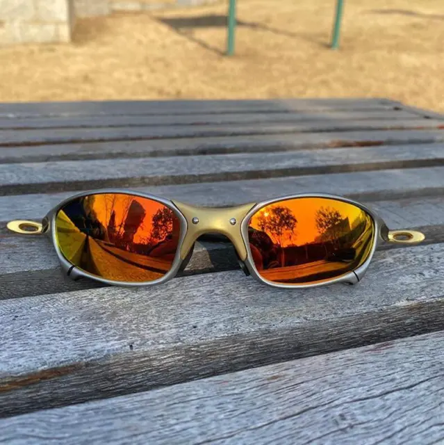 2023 X Metal Juliet Cyclops Sunglasses Ruby Polarized Titanium Cycling Goggles