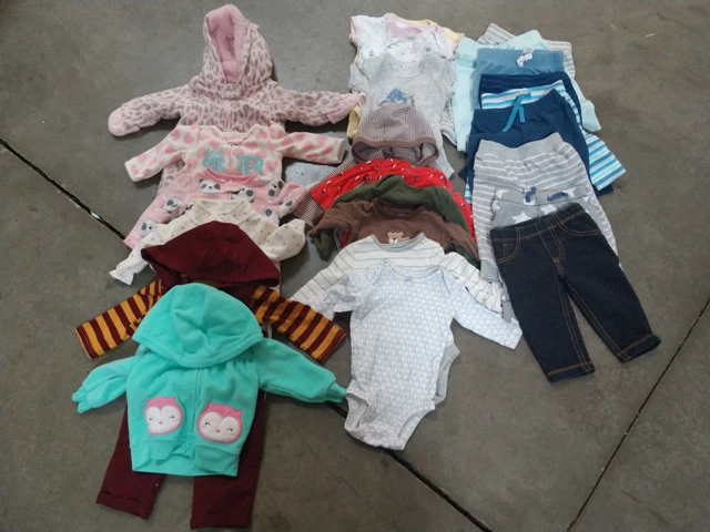 Baby Girl 3-6 month 3M 6M Clothes Lot Carters Oshkosh Footie Sleeper Coat