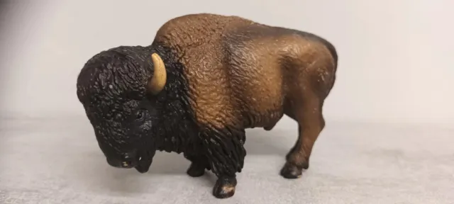 Schleich 14349 American Bison | Retired 2004 Animal Figure, (Very Rare In Uk)