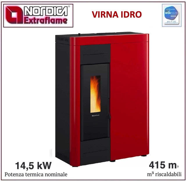 Piec na pellet THERMOROSSI SLIMQUADRO 11 STYLE GRES PLUS - Kominki