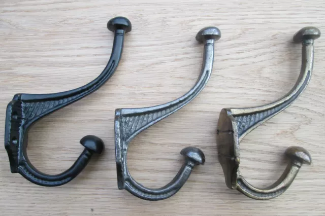 Large Ridged Old Victorian Style Pumpkin Cast Iron Hat and & Coat Hook peg