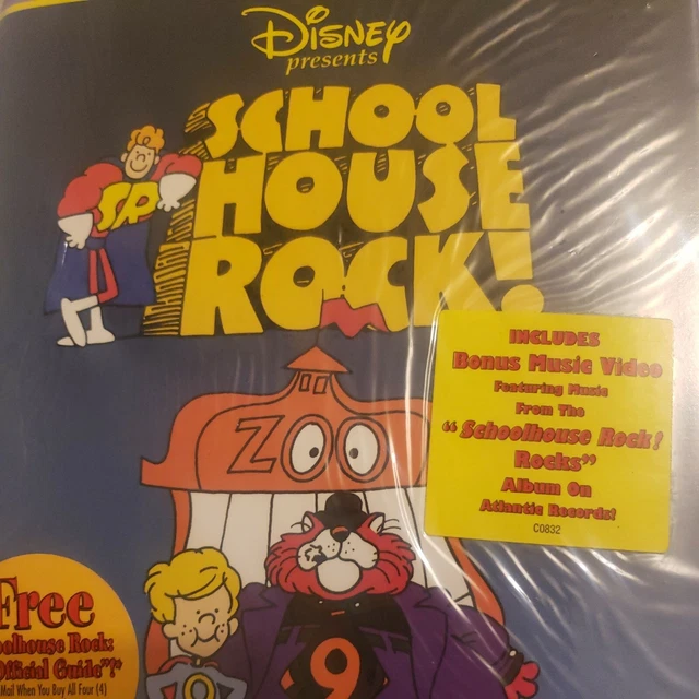 DISNEY SCHOOL HOUSE Rock Multiplication Rock VHS 25th Anniversary