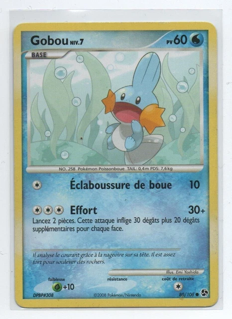 Carte Pokémon - VF - Gobou 80/106 - Duels au Sommet - Etat moyen