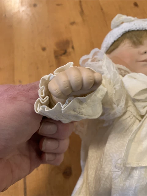 Good As Gold Porcelain Baby Doll Gift From Heaven Collection by Barbara Prusseit 6