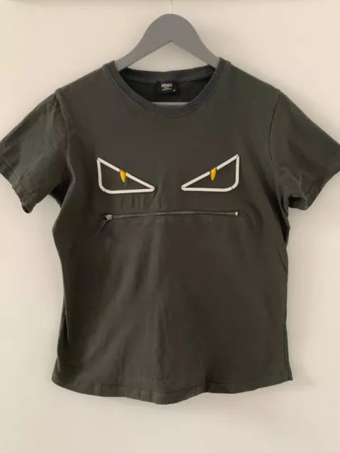 FENDI BUG Eyes 2010 Tee T Shirt Black Size Small 100 Authentic RRP 400 89.99 PicClick UK