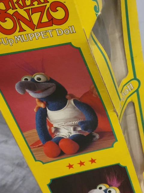 Vintage FISHER PRICE 1982 The Great Gonzo Dress Up Muppet Dolls Jim Henson READ 2