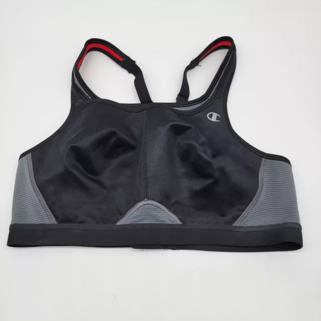 Champion Max Support Black Sports Bra Size 38C EUC