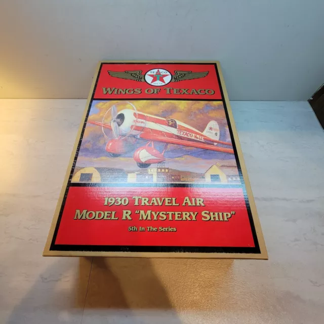 WINGS OF TEXACO 1930 Travel Air Model R Mystery Ship Airplane Bank 5th in Series