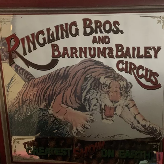 Ringling Bros and Barnum & Bailey Circus Tiger Mirror The Greatest Show on Earth