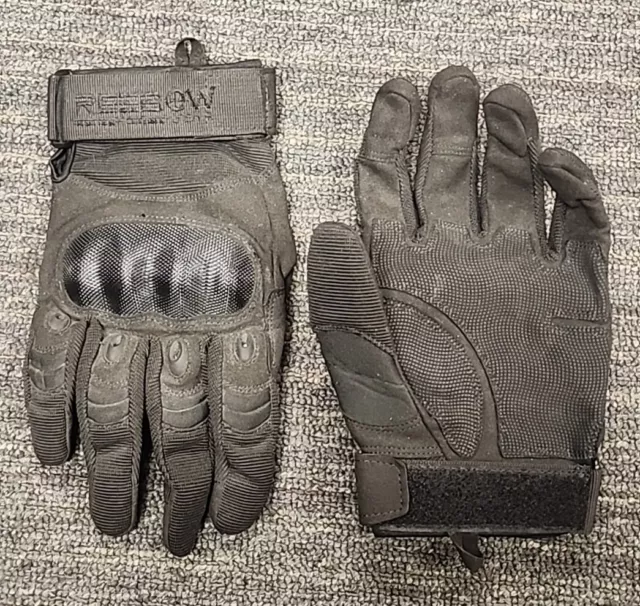 Black Tactical L Gloves Hard Knuckle Anti-slip Law Enforcement Military Combat