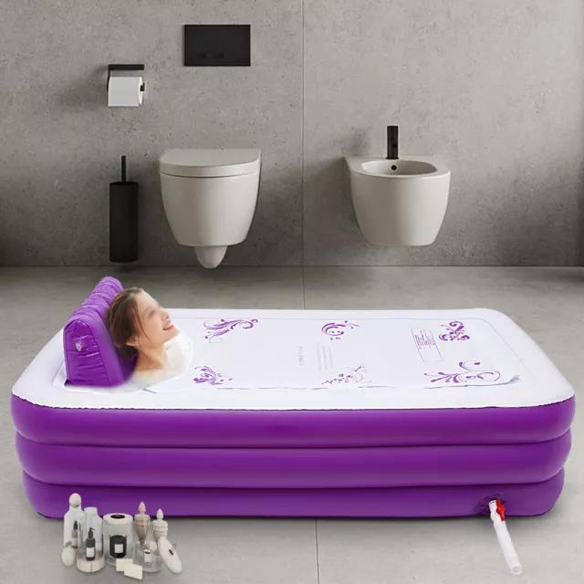 Erwachsene PVC Aufblasbare Badewanne SPA Aufblasbar Faltbar Planschbecken