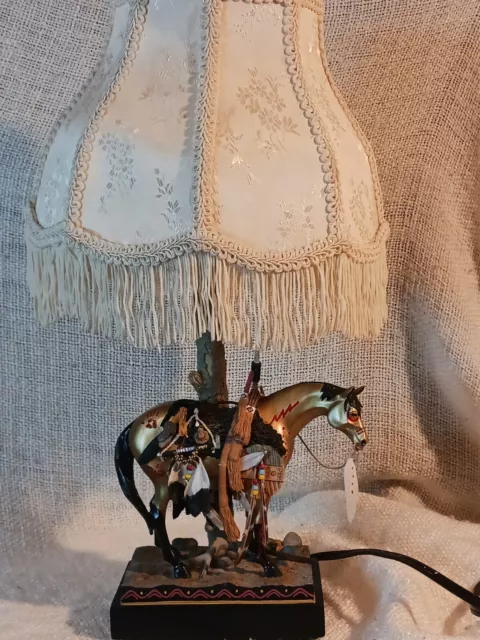 The Trail Of Painted Ponies "Medicine Horse" Lamp With Not Original Shade
