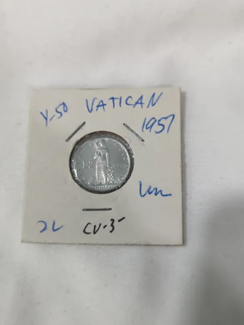 1957 Vatican 2 Lire